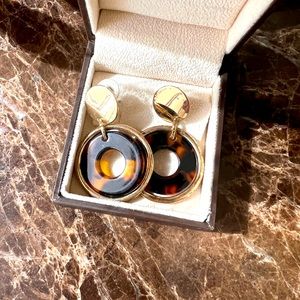 Modernist Gold Hoop Earrings